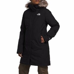 The North Face Women's Arctic Parka Black 600 Down Fur Hood NWT Small $350 MSRP